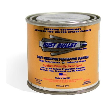 Rust Bullet Llc Rust Bullet Industrial Formula Rust Inhibitive Coating 1/4 Pint Can 24/Case RB09-C24